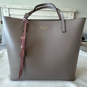 Kate Spade Taupe Tote w/ Tassel